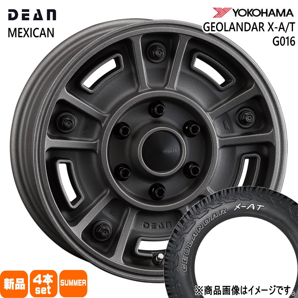 215/65R16 109/107Q LT ジオランダー X-AT G016 GEOLANDAR X-AT G016 ヨコハマ YOKOHAMA 新品 夏用 サマータイヤ ホイール 4本セット CRIMSON DEAN BJ MEXICAN 16&times;6.5+38 6/139.7｜タイヤショップ78