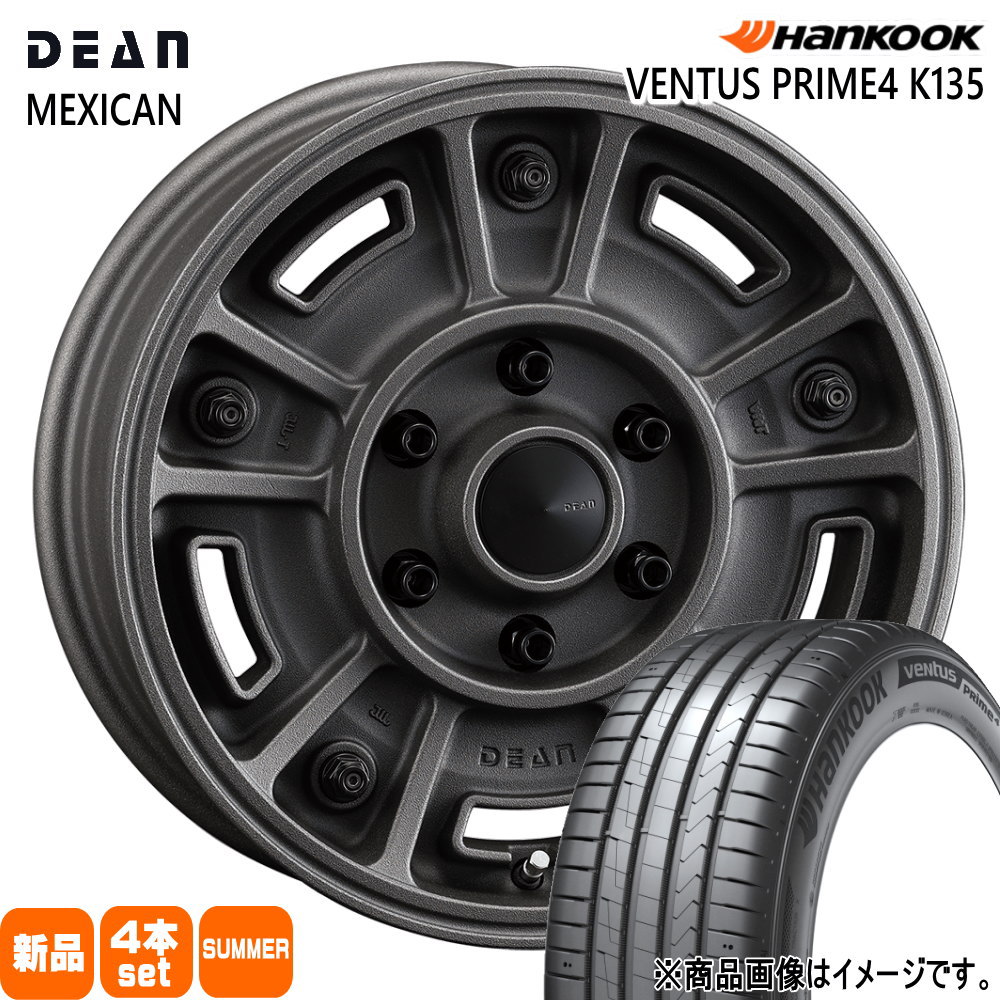 215/65R16 102H XL ベンタス プライム4 K135A Ventus Prime4 K135A ハンコック HANKOOK 新品 夏用 サマータイヤ ホイール 4本セット CRIMSON DEAN BJ MEXICAN 16&times;6.5+38 6/139.7｜タイヤショップ78