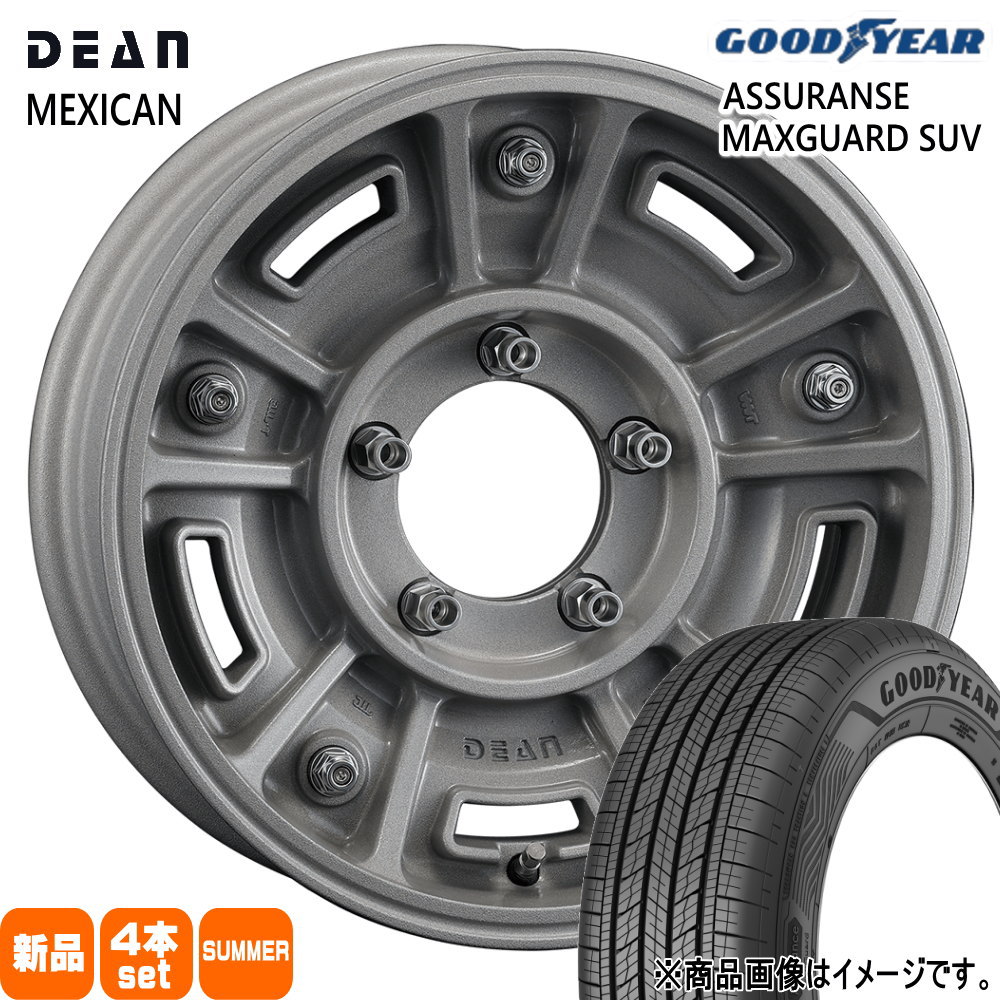 215/70R16 100H アシュランス マックスガード SUV ASSURANCE MAXGUARD SUV グッドイヤー GOODYEAR 新品 夏用 サマータイヤ ホイール 4本セット CRIMSON DEAN BJ MEXICAN 16×5.5+20 5/139.7|タイヤショップ78