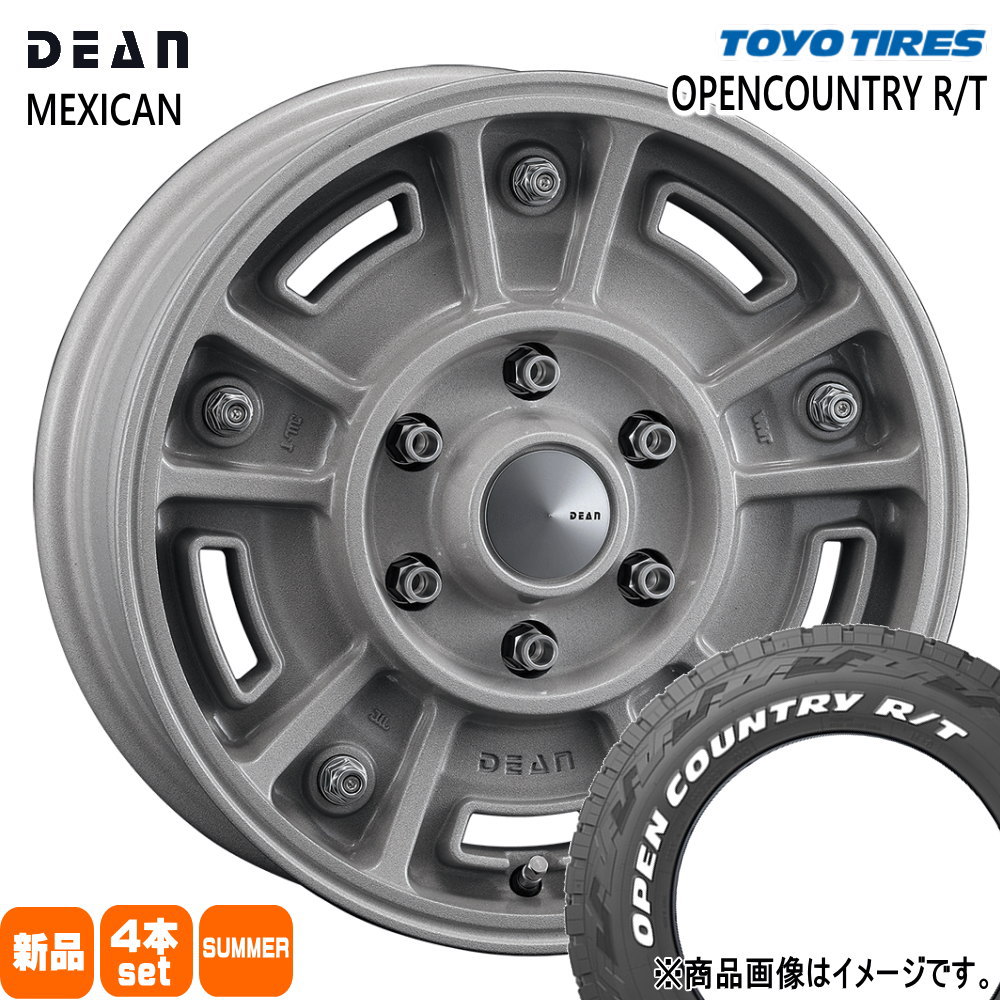 215/65R16 109/107Q LT オープンカントリー RT OPENCOUNTRY R/T トーヨータイヤ TOYOTIRES 新品 夏用 サマータイヤ ホイール 4本セット CRIMSON DEAN BJ MEXICAN 16&times;6.5+38 6/139.7｜タイヤショップ78