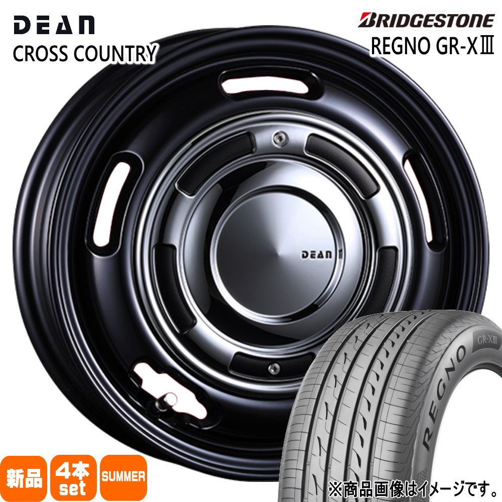 185/65R15 92H XL レグノ GRX3 REGNO GR-X3 ブリヂストン BRIDGESTONE 新品 夏用 サマータイヤ ホイール 4本セット CRIMSON DEAN CROSS COUNTRY 15×6.0+32 4/100|タイヤショップ78