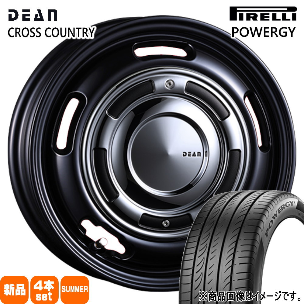 185/60R15 84H パワジー POWERGY ピレリ PIRELLI 新品 夏用 サマータイヤ ホイール 4本セット CRIMSON DEAN CROSS COUNTRY 15×6.0+32 4/100|タイヤショップ78