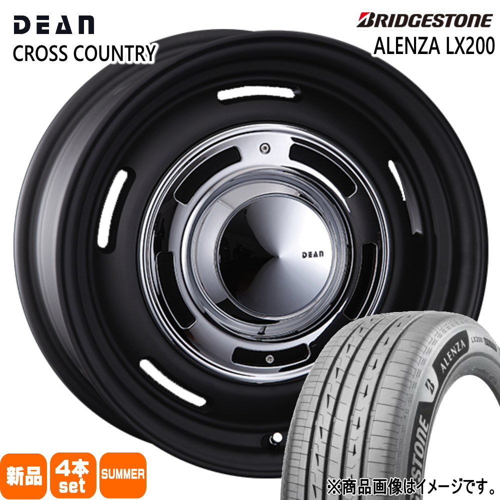 215/70R16 100H アレンザ LX200 ALENZA LX200 ブリヂストン BRIDGESTONE 新品 夏用 サマータイヤ ホイール 4本セット CRIMSON DEAN CROSS COUNTRY 16×6.0-5 5/139.7|タイヤショップ78