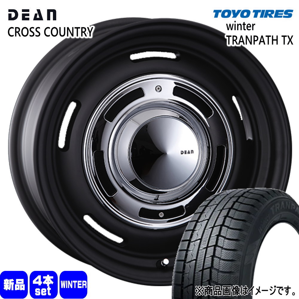 215/70R16 100Q ウィンタートランパス TX WinterTRANPATH TX トーヨータイヤ TOYOTIRES 新品 冬用 スタッドレスタイヤ ホイール 4本セット CRIMSON DEAN CROSS COUNTRY 16×5.5+20 5/139.7|タイヤショップ78