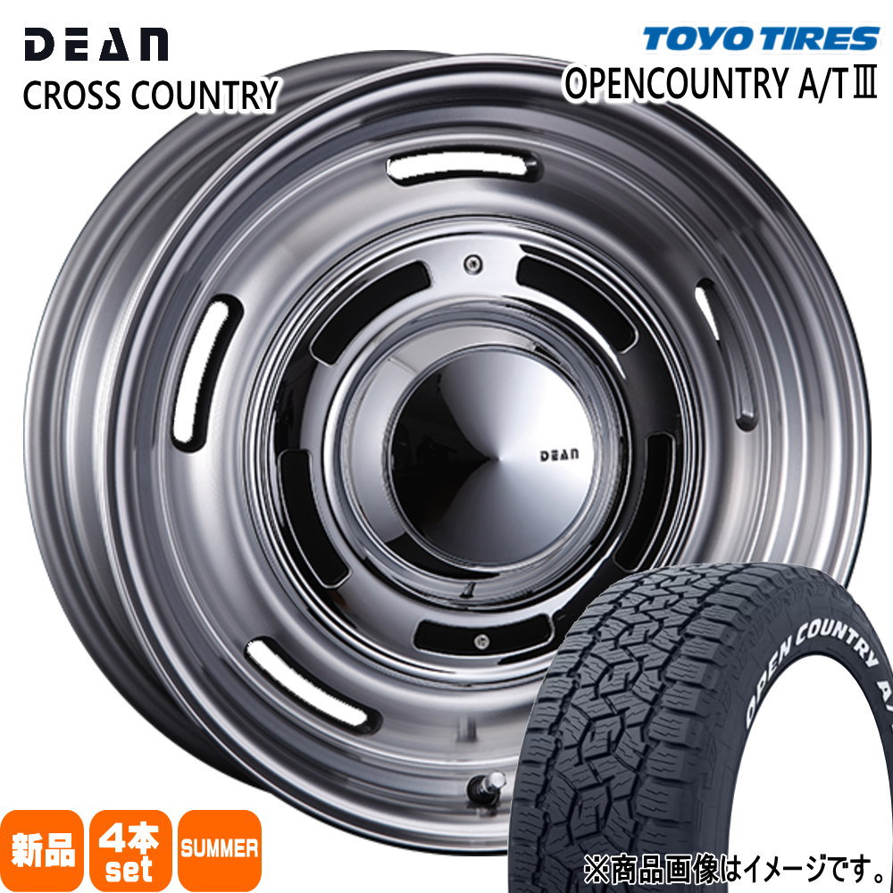 215/70R16 100T オープンカントリー AT3 OPENCOUNTRY A/T3 トーヨータイヤ TOYOTIRES 新品 夏用 サマータイヤ ホイール 4本セット CRIMSON DEAN CROSS COUNTRY 16×6.0+42 4/100|タイヤショップ78