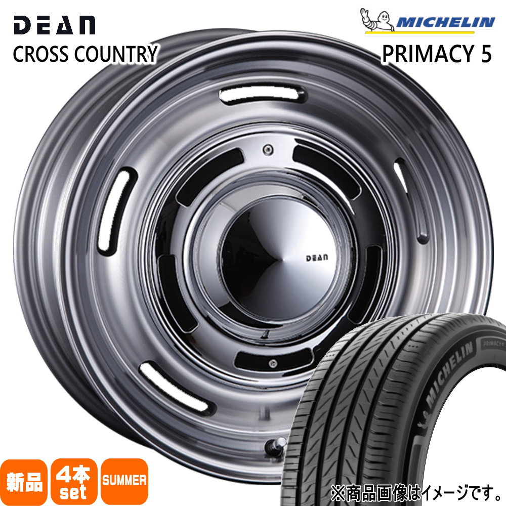 215/60R17 100V XL プライマシー5 RIMACY 5 ミシュラン MICHELIN 新品 夏用 サマータイヤ ホイール 4本セット CRIMSON DEAN CROSS COUNTRY 17×7.0+38 5/114.3|タイヤショップ78