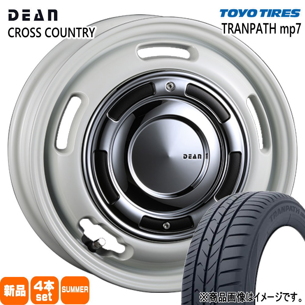 205/55R16 トランパス mp7 TRANPATH mp7 トーヨータイヤ TOYOTIRES 新品 夏用 サマータイヤ ホイール 4本セット CRIMSON DEAN CROSS COUNTRY 16&times;6.0+42 4/100｜タイヤショップ78 108,955円