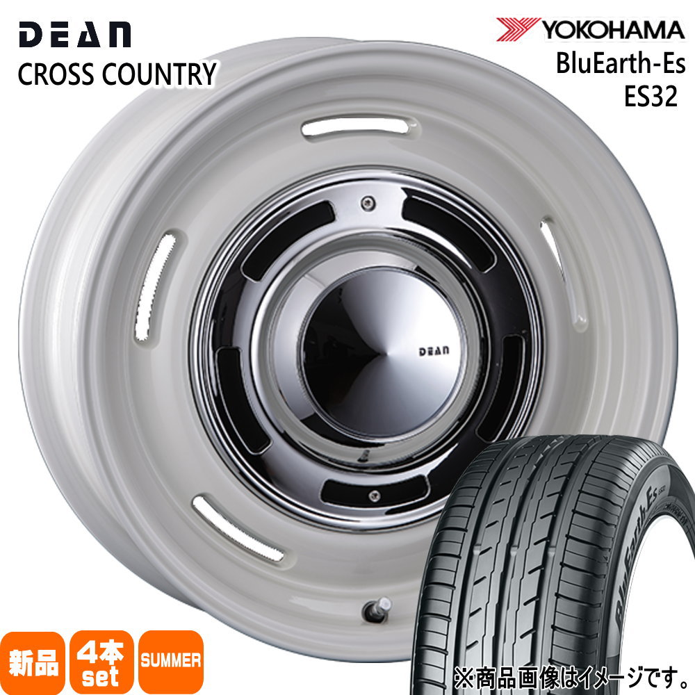 195/65R16 92V ブルーアース ES ES32 BluEarth-Es ES32 ヨコハマ YOKOHAMA 新品 夏用 サマータイヤ ホイール 4本セット CRIMSON DEAN CROSS COUNTRY 16&times;6.5+43 5/100｜タイヤショップ78