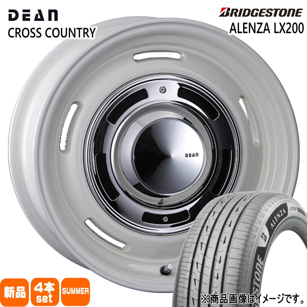 215/70R16 100H アレンザ LX200 ALENZA LX200 ブリヂストン BRIDGESTONE 新品 夏用 サマータイヤ ホイール 4本セット CRIMSON DEAN CROSS COUNTRY 16&times;7.0+40 6/139.7｜タイヤショップ78