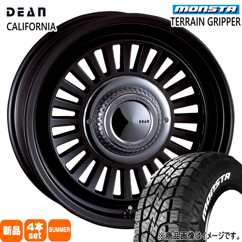 215/70R16 107/105Q LT テレーングリッパー TERRAIN GRIPPER モンスタ MONSTA 新品 夏用 サマータイヤ ホイール 4本セット CRIMSON DEAN CALIFORNIA 16×5.5+20 5/139.7|タイヤショップ78