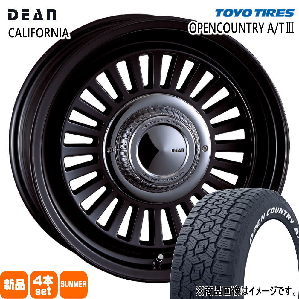 265/65R17 112H オープンカントリー AT3 OPENCOUNTRY A/T3 トーヨータイヤ TOYOTIRES 新品 夏用 サマータイヤ ホイール 4本セット CRIMSON DEAN CALIFORNIA 17×7.5+20 6/139.7|タイヤショップ78