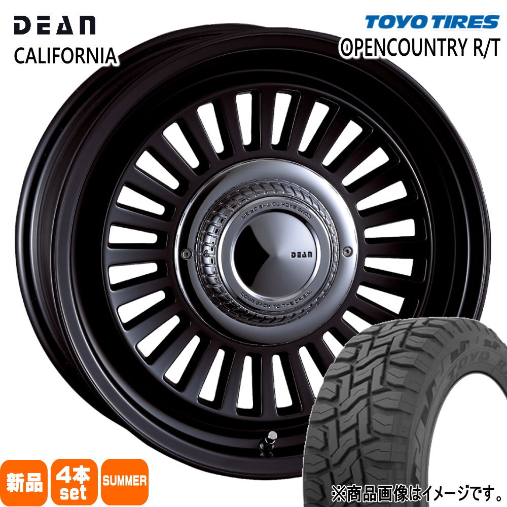 215/70R16 100Q オープンカントリー RT OPENCOUNTRY R/T トーヨータイヤ TOYOTIRES 新品 夏用 サマータイヤ ホイール 4本セット CRIMSON DEAN CALIFORNIA 16×5.5+20 5/139.7|タイヤショップ78