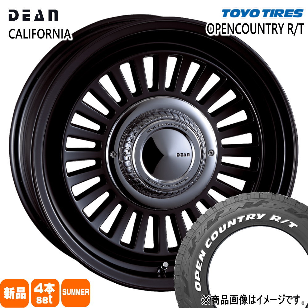 225/70R16 102/99Q LT オープンカントリー RT OPENCOUNTRY R/T トーヨータイヤ TOYOTIRES 新品 夏用 サマータイヤ ホイール 4本セット CRIMSON DEAN CALIFORNIA 16&times;6.0-5 5/139.7｜タイヤショップ78