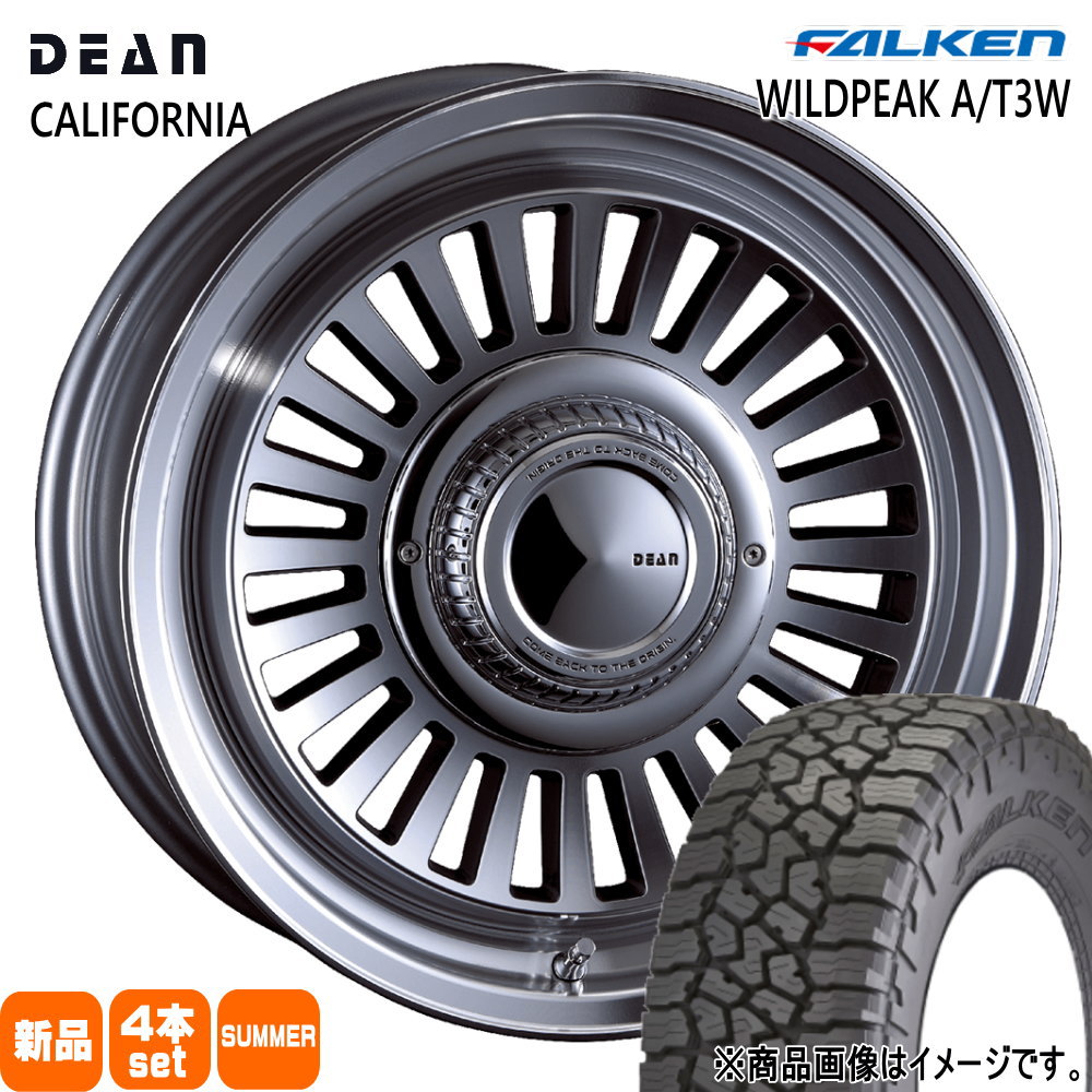 175/80R16 91S ワイルドピーク AT3W WILDPEAK A/T3W ファルケン FALKEN 新品 夏用 サマータイヤ ホイール 4本セット CRIMSON DEAN CALIFORNIA 16&times;5.5+20 5/139.7｜タイヤショップ78