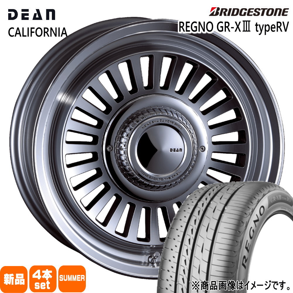 215/65R16 98H レグノ GRX3 タイプRV REGNO GR-X3 type RV ブリヂストン BRIDGESTONE 新品 夏用 サマータイヤ ホイール 4本セット CRIMSON DEAN CALIFORNIA 16×6.5+38 6/139.7|タイヤショップ78