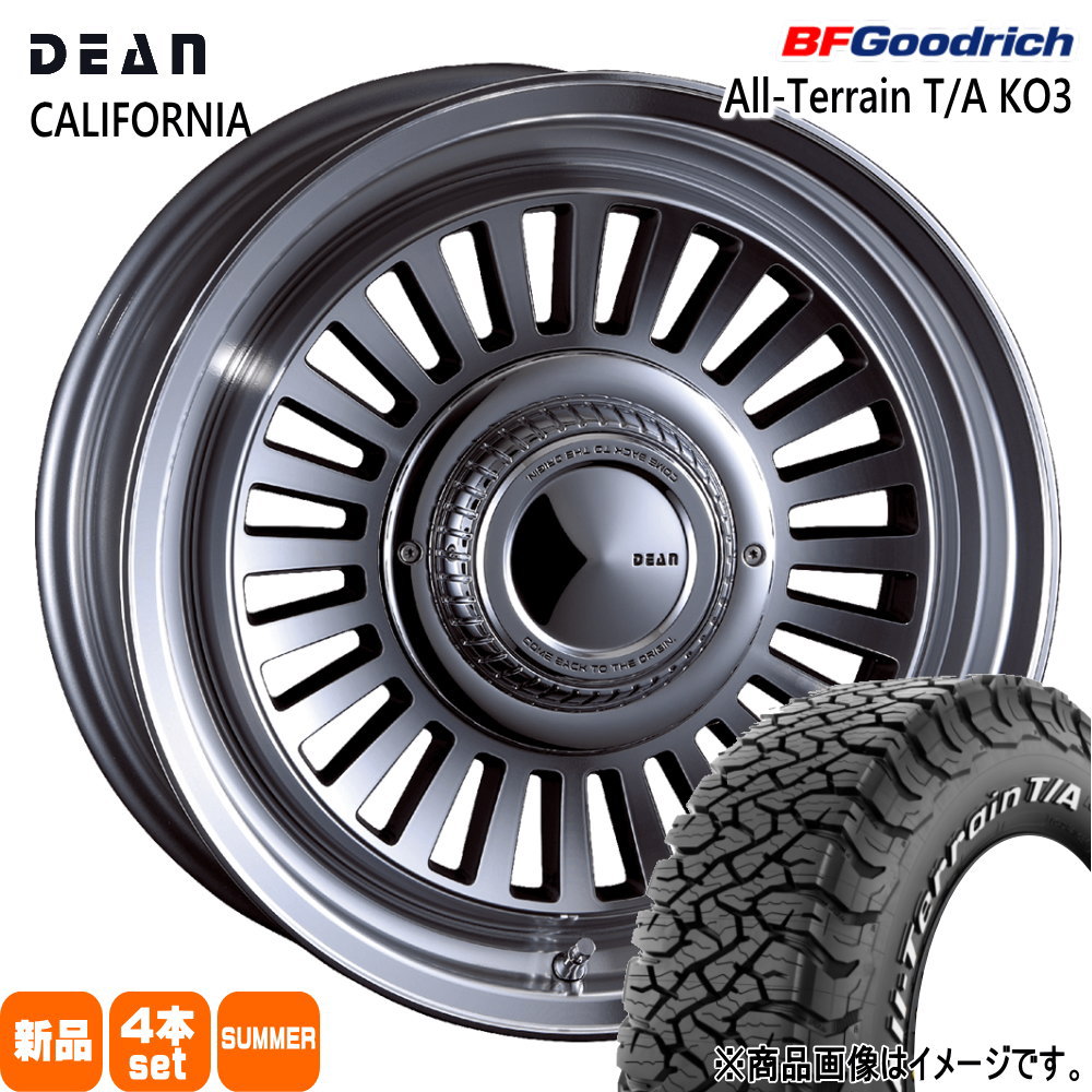 235/85R16 120/116S LRE LT オールテレーン T/A KO3 All-Terrain T/A KO3 BFグッドリッチ BF.Goodrich 新品 夏用 サマータイヤ ホイール 4本セット CRIMSON DEAN CALIFORNIA 16×7.0+25 6/139.7|タイヤショップ78