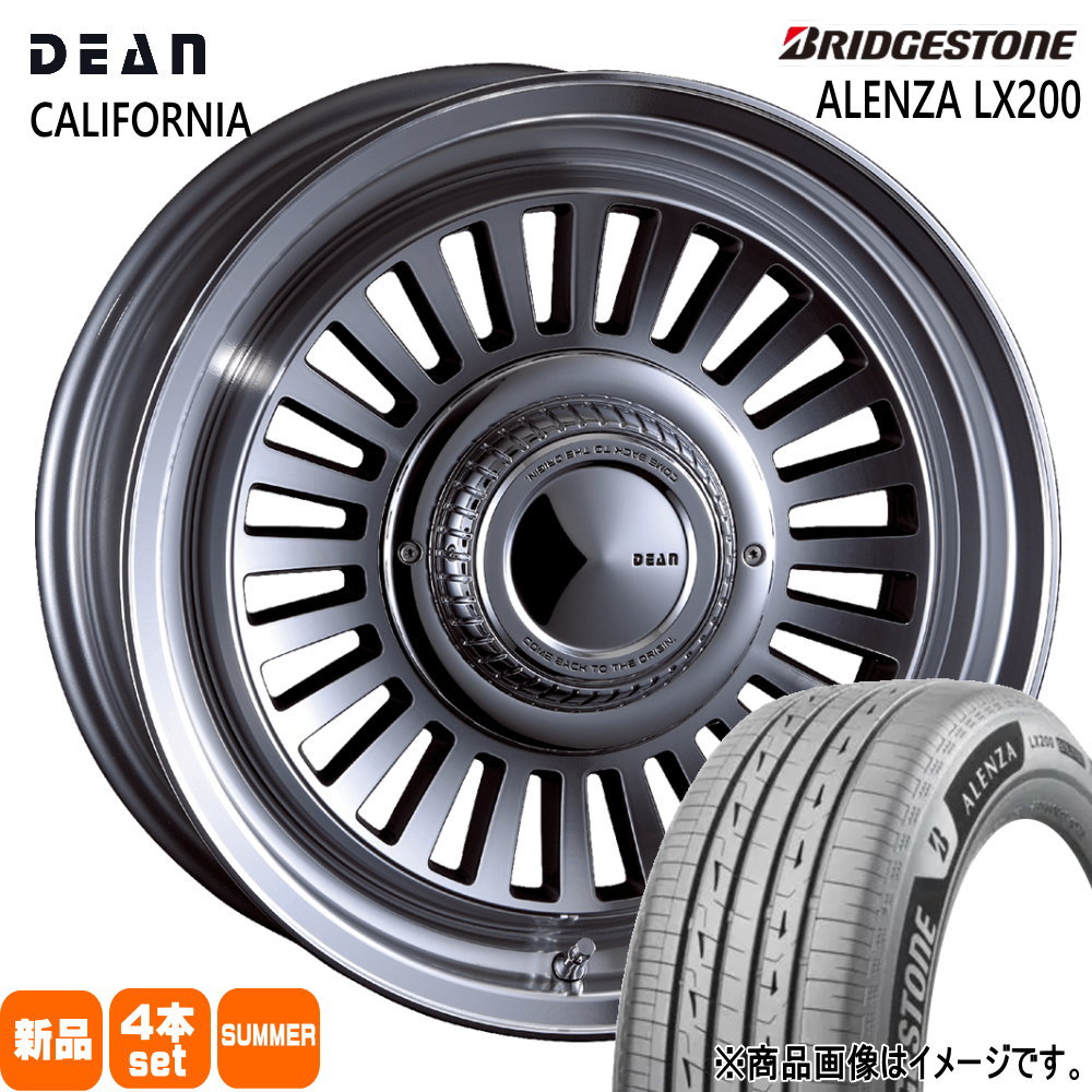 215/70R16 100H アレンザ LX200 ALENZA LX200 ブリヂストン BRIDGESTONE 新品 夏用 サマータイヤ ホイール 4本セット CRIMSON DEAN CALIFORNIA 16×5.5+20 5/139.7|タイヤショップ78