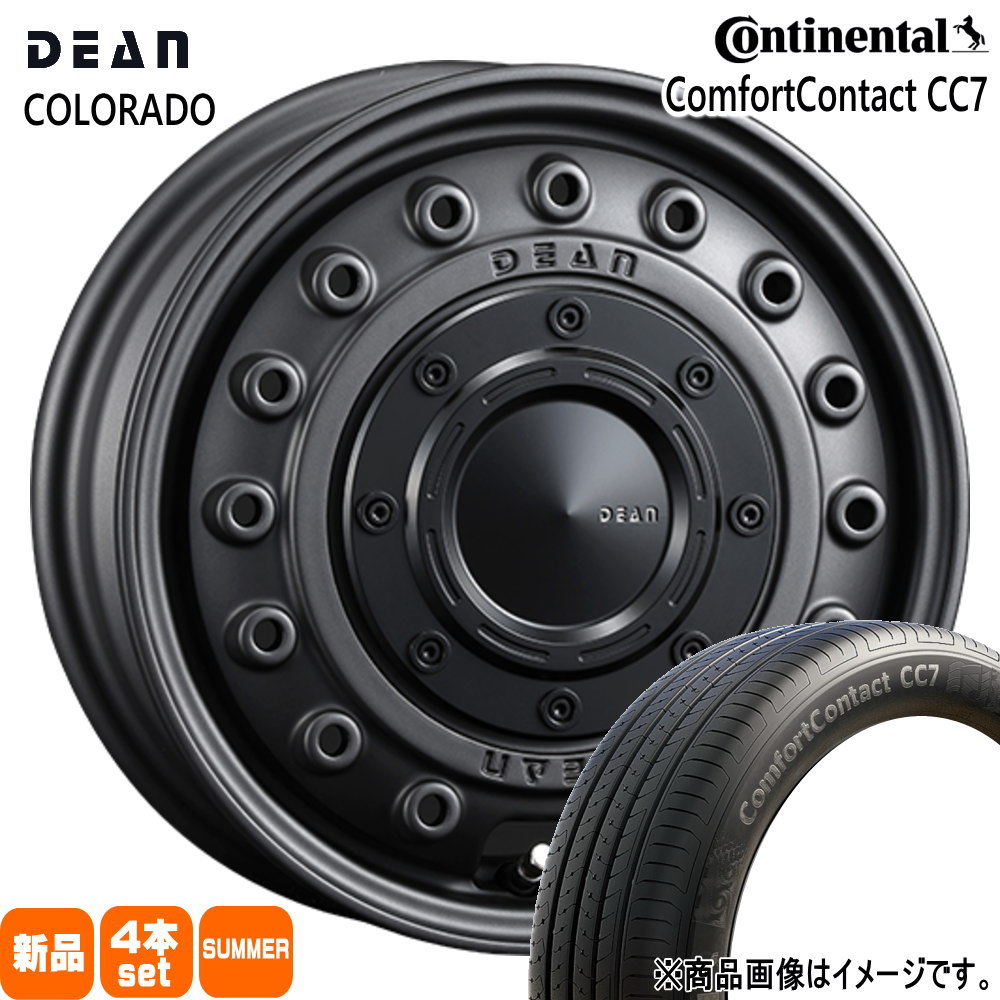 165/60R15 77H コンフォートコンタクト CC7 ComfortContact CC7 コンチネンタル Continental 新品 夏用 サマータイヤ ホイール 4本セット CRIMSON DEAN COLORADO 15&times;4.5+43 4/100｜タイヤショップ78