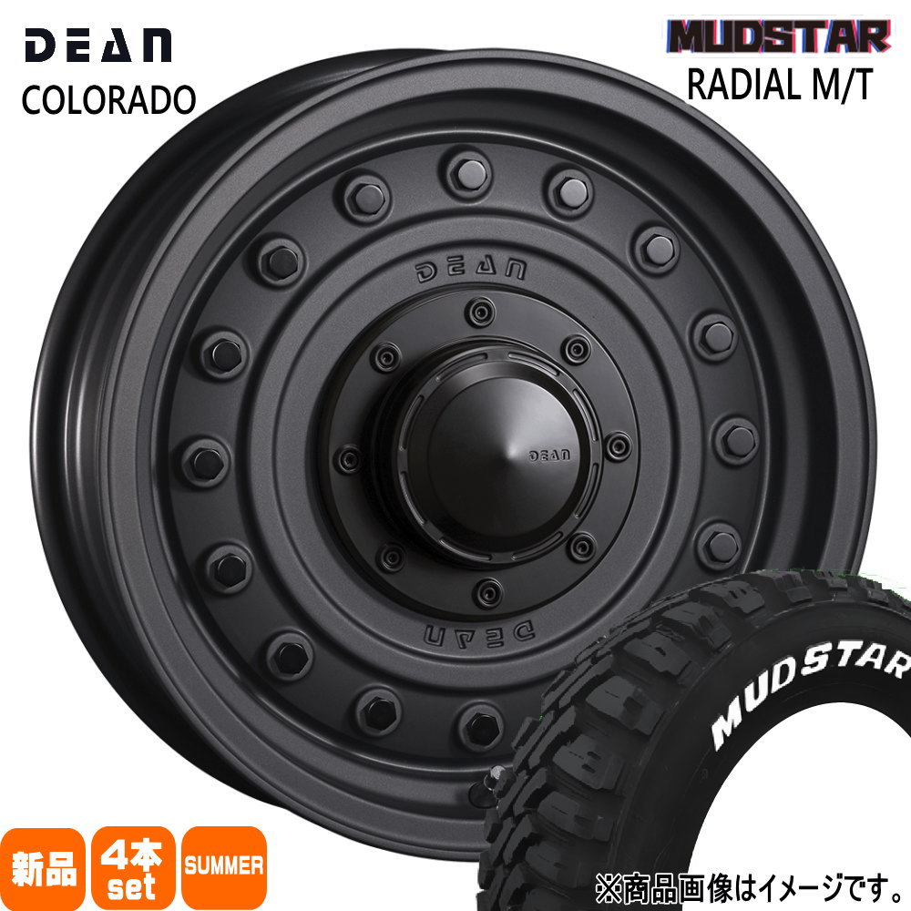 205/60R16 96T XL ラジアル MT RADIAL MT マッドスター MUDSTAR 新品 夏用 サマータイヤ ホイール 4本セット CRIMSON DEAN COLORADO 16×7.0+37 5/114.3|タイヤショップ78