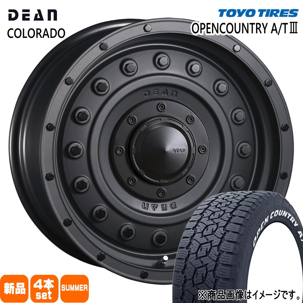 265/70R17 115T オープンカントリー AT3 OPENCOUNTRY A/T3 トーヨータイヤ TOYOTIRES 新品 夏用 サマータイヤ ホイール 4本セット CRIMSON DEAN COLORADO 17×8.0+20 6/139.7|タイヤショップ78