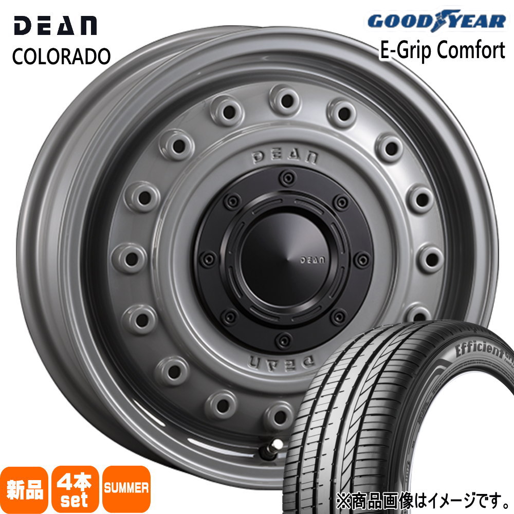 155/65R14 75H エフィシェントグリップ コンフォート EfficientGrip Comfort グッドイヤー GOODYEAR 新品 夏用 サマータイヤ ホイール 4本セット CRIMSON DEAN COLORADO 14×4.5+43 4/100|タイヤショップ78