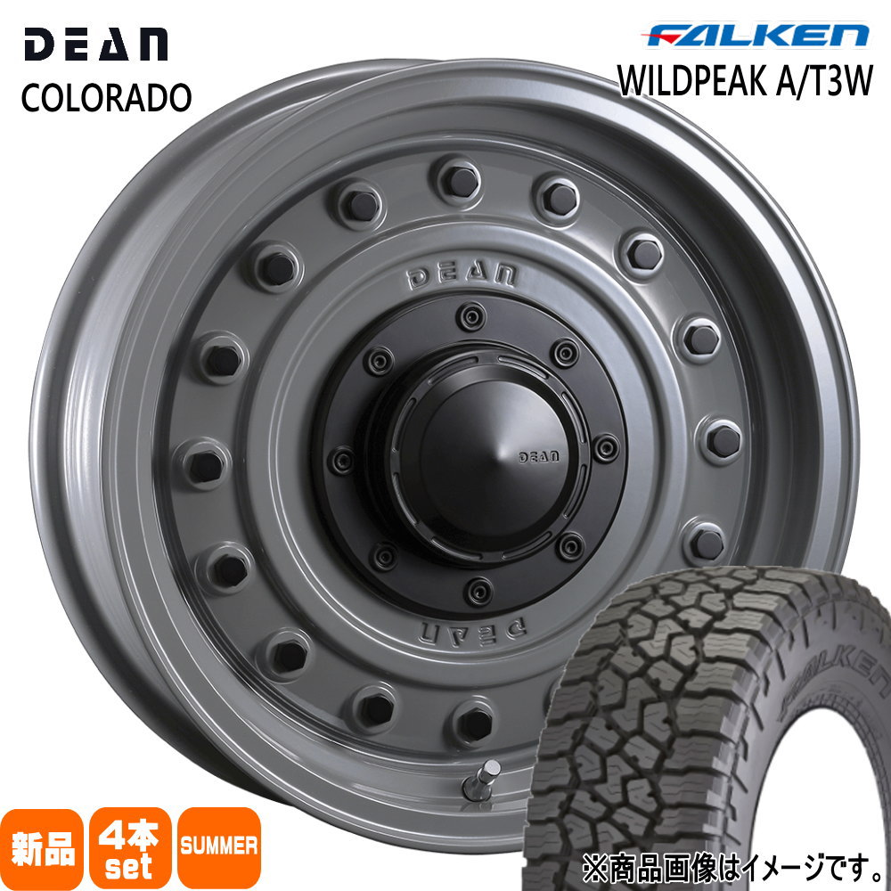 175/80R16 91S ワイルドピーク AT3W WILDPEAK A/T3W ファルケン FALKEN 新品 夏用 サマータイヤ ホイール 4本セット CRIMSON DEAN COLORADO 16&times;5.5+20 5/139.7｜タイヤショップ78