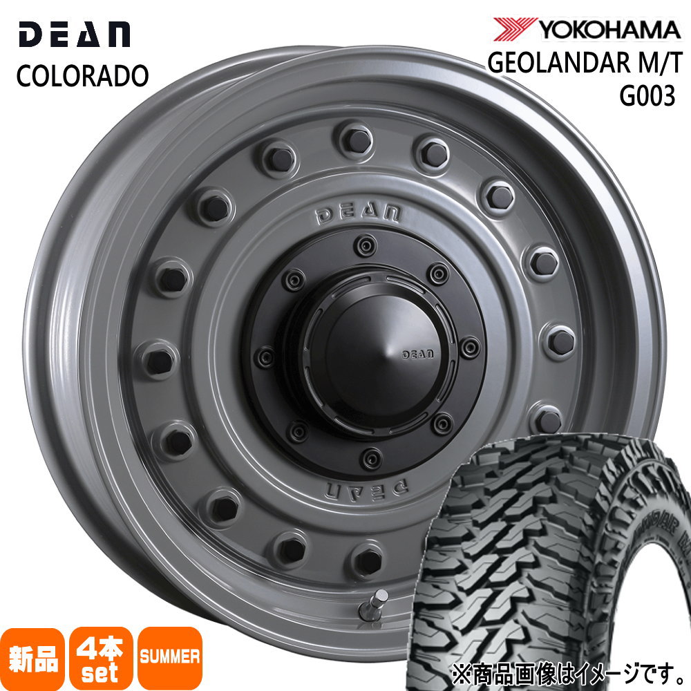 175/80R16 91S ジオランダー MT G003 GEOLANDAR M/T G003 ヨコハマ YOKOHAMA 新品 夏用 サマータイヤ ホイール 4本セット CRIMSON DEAN COLORADO 16×5.5+20 5/139.7|タイヤショップ78
