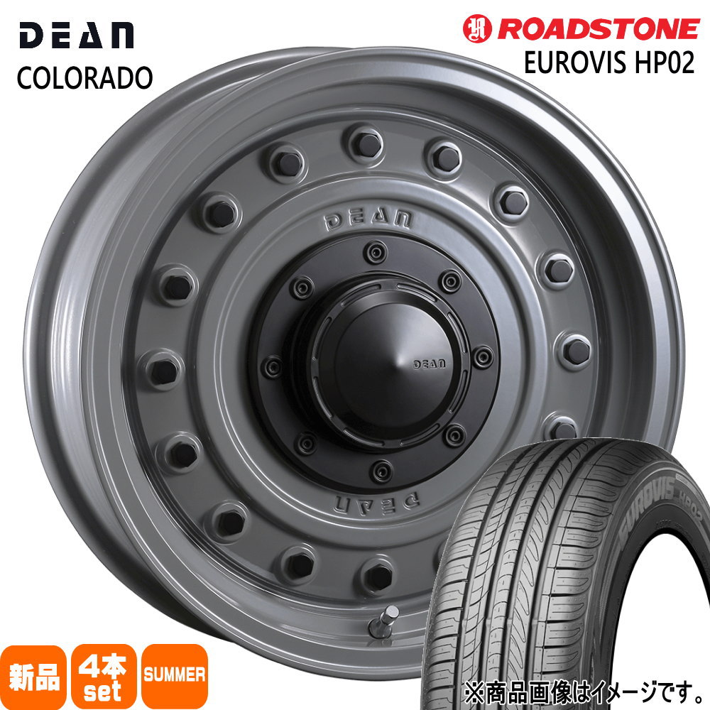 205/60R16 92V ユーロビズ HP02 EUROVIS HP02 ロードストーン ROADSTONE 新品 夏用 サマータイヤ ホイール 4本セット CRIMSON DEAN COLORADO 16×7.0+37 5/114.3|タイヤショップ78