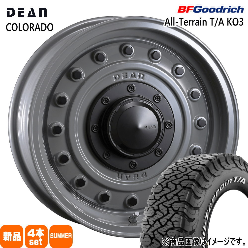 235/75R15 110/107S LT オールテレーン T/A KO3 All-Terrain T/A KO3 BFグッドリッチ BF.Goodrich 新品 夏用 サマータイヤ ホイール 4本セット CRIMSON DEAN COLORADO 15×6.0-5 5/139.7|タイヤショップ78
