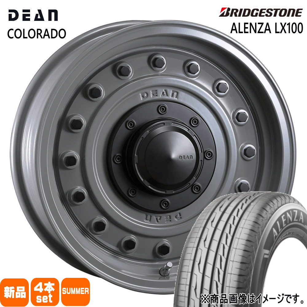 215/65R16 98H アレンザ LX100 ALENZA LX100 ブリヂストン BRIDGESTONE 新品 夏用 サマータイヤ ホイール 4本セット CRIMSON DEAN COLORADO 16&times;7.0+37 5/114.3｜タイヤショップ78
