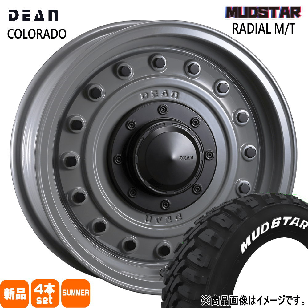 205/60R16 96T XL ラジアル MT RADIAL MT マッドスター MUDSTAR 新品 夏用 サマータイヤ ホイール 4本セット CRIMSON DEAN COLORADO 16&times;7.0+37 5/114.3｜タイヤショップ78