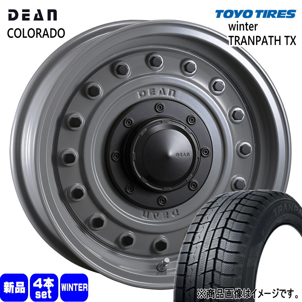 215/70R16 100Q ウィンタートランパス TX WinterTRANPATH TX トーヨータイヤ TOYOTIRES 新品 冬用 スタッドレスタイヤ ホイール 4本セット CRIMSON DEAN COLORADO 16×5.5+20 5/139.7|タイヤショップ78