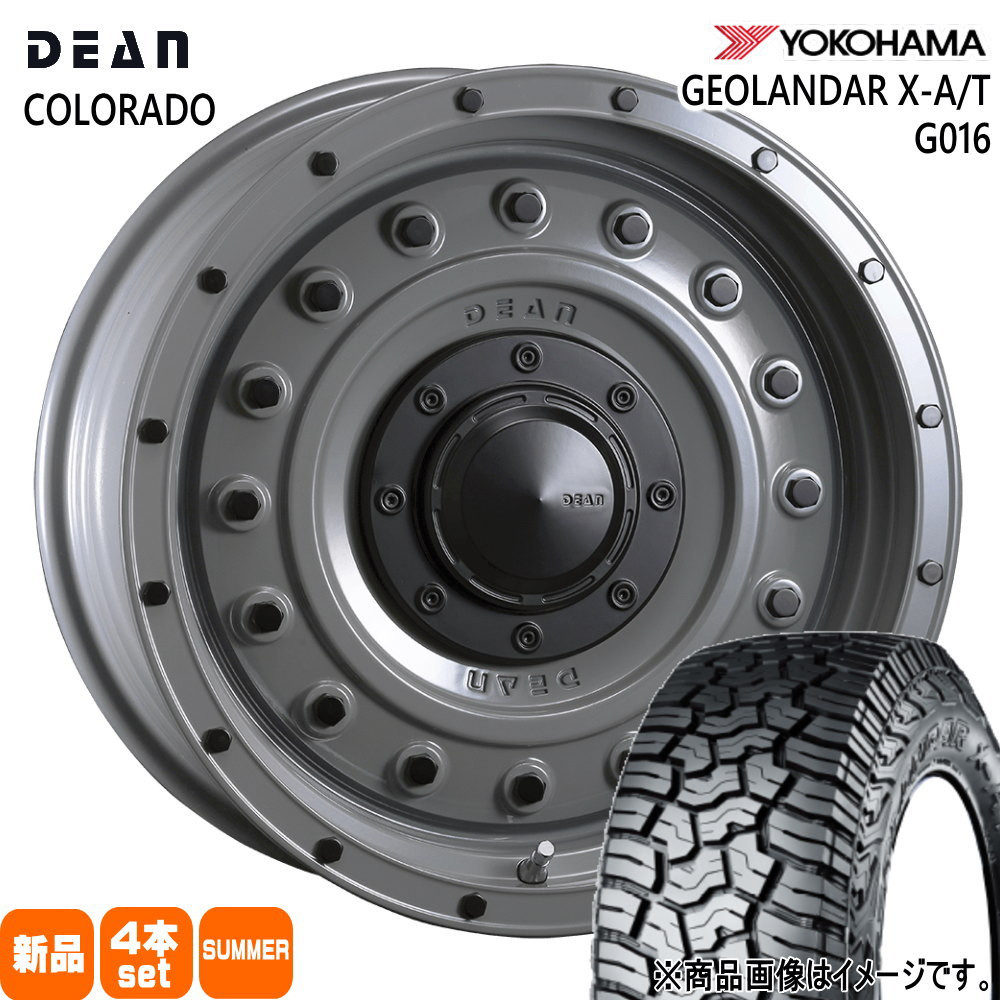 265/70R17 115T ジオランダー X-AT G016 GEOLANDAR X-AT G016 ヨコハマ YOKOHAMA 新品 夏用 サマータイヤ ホイール 4本セット CRIMSON DEAN COLORADO 17×8.0+20 6/139.7|タイヤショップ78