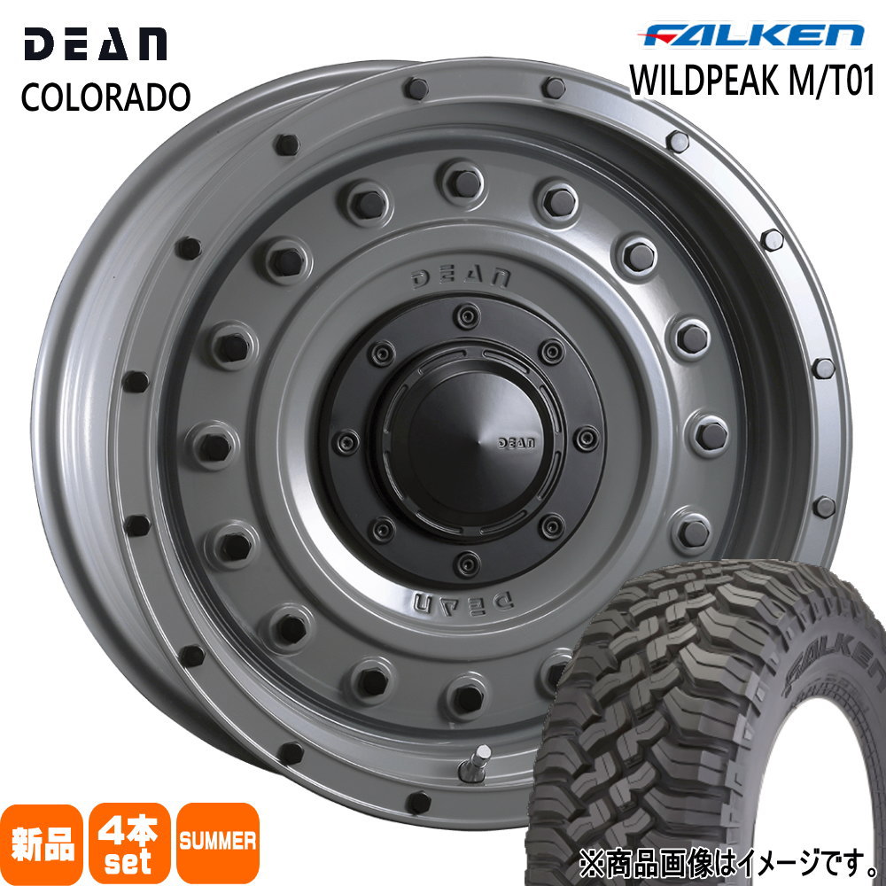 285/70R17 121/118Q LT ワイルドピーク MT01 WILDPEAK M/T01 ファルケン FALKEN 新品 夏用 サマータイヤ ホイール 4本セット CRIMSON DEAN COLORADO 17&times;8.0+20 6/139.7｜タイヤショップ78 167,310円