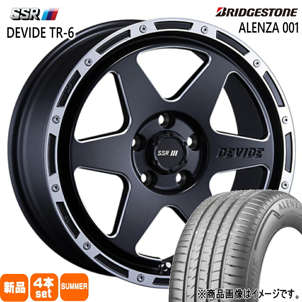 215/65R16 アレンザ 001 ALENZA 001 ブリヂストン BRIDGESTONE 新品 夏用 サマータイヤ ホイール 4本セット SSR DEVIDE TR-6 16×7.0+38 5/114.3 16インチ|タイヤショップ78