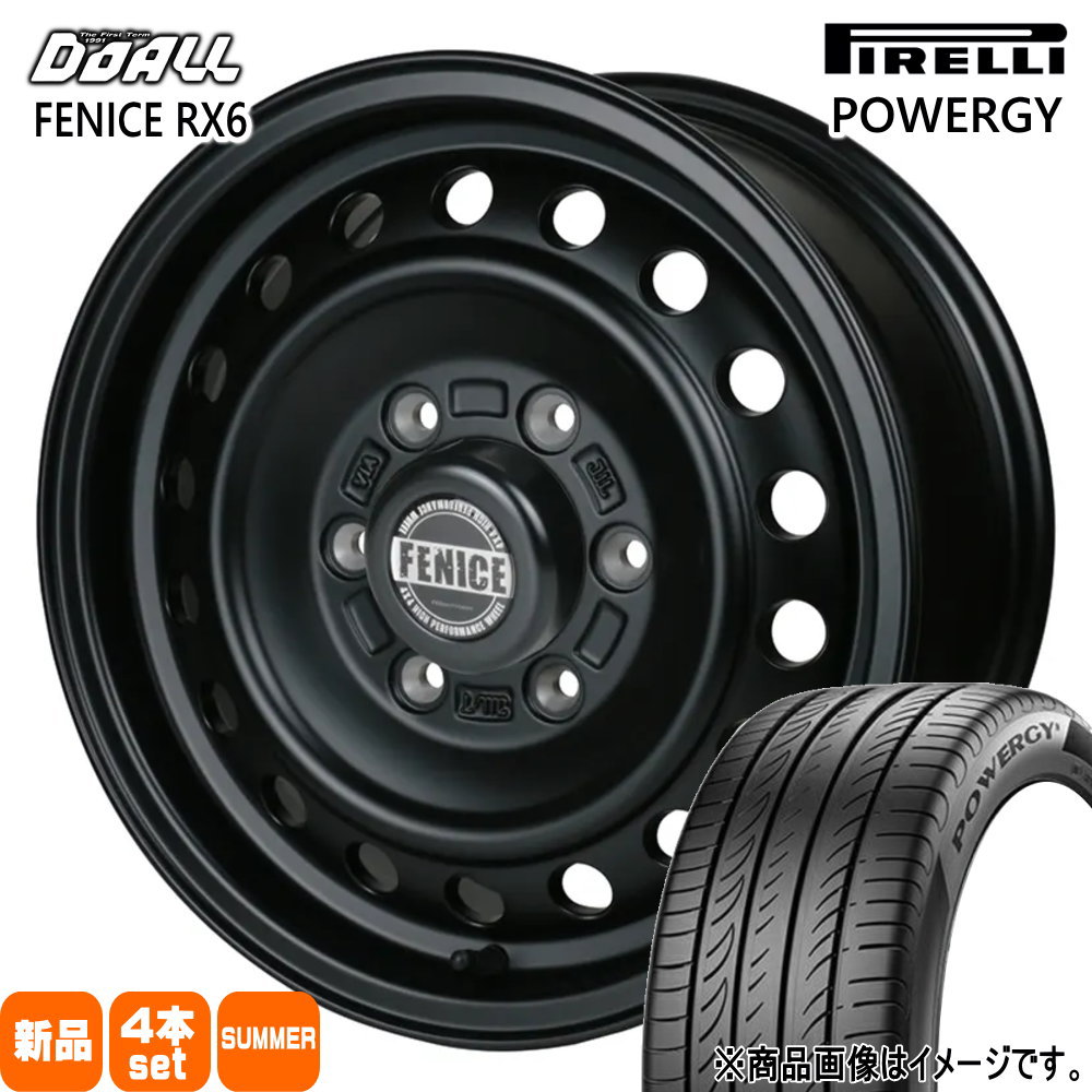 215/65R16 98H パワジー POWERGY ピレリ PIRELLI 新品 夏用 サマータイヤ ホイール 4本セット DOALL ALGERNON FENICE RX6 16&times;6.5+38 6/139.7｜タイヤショップ78
