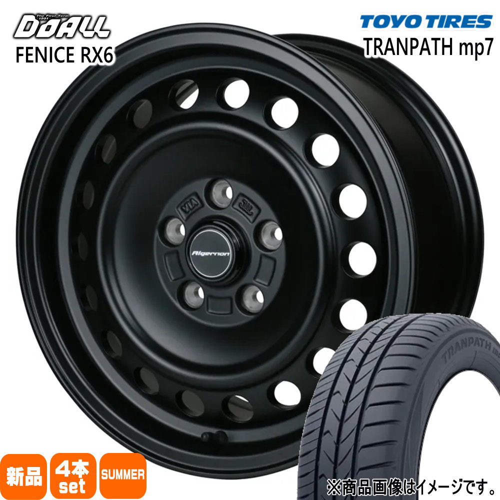 205/65R16 トランパス mp7 TRANPATH mp7 トーヨータイヤ TOYOTIRES 新品 夏用 サマータイヤ ホイール 4本セット DOALL ALGERNON FENICE RX6 16×7.0+35 5/114.3|タイヤショップ78