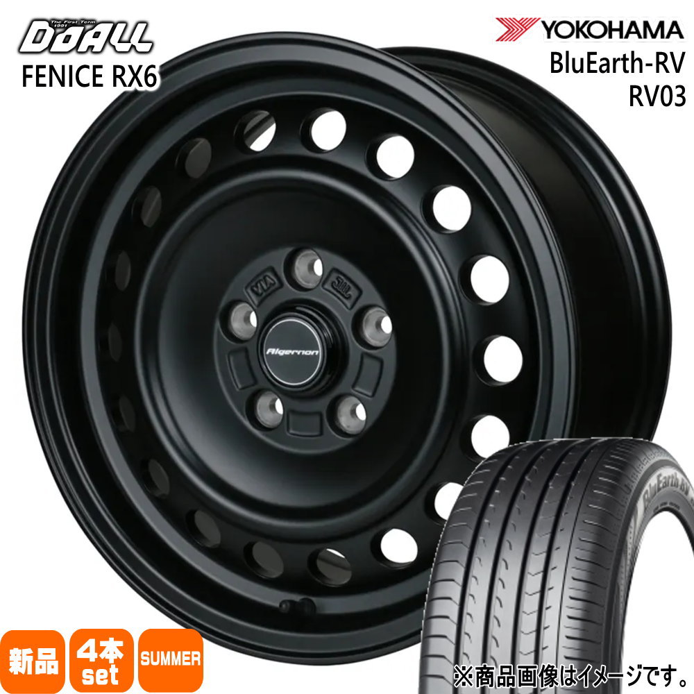 215/65R16 98H ブルーアース RV RV03 BluEarth-RV RV03 ヨコハマ YOKOHAMA 新品 夏用 サマータイヤ ホイール 4本セット DOALL ALGERNON FENICE RX6 16&times;7.0+35 5/114.3｜タイヤショップ78 186,450円