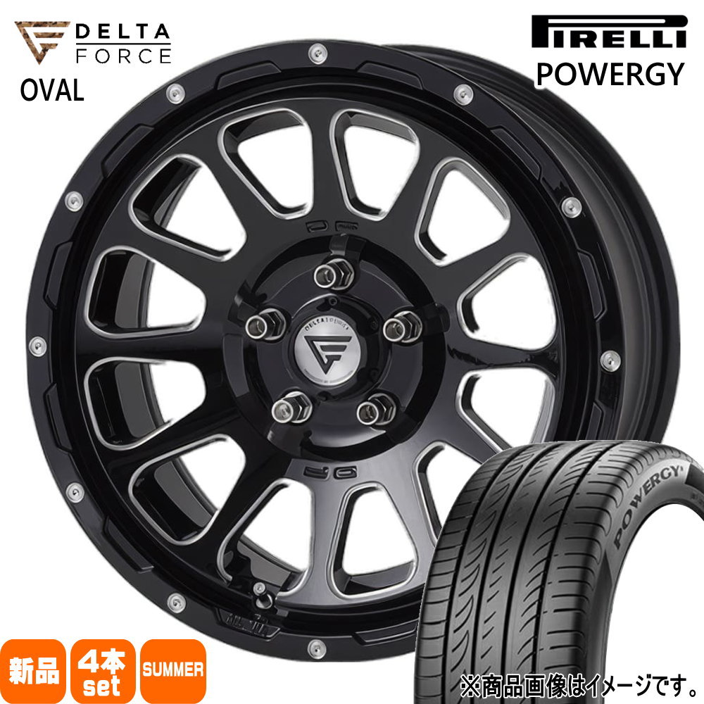 225/65R17 102H パワジー POWERGY ピレリ PIRELLI 新品 夏用 サマータイヤ ホイール 4本セット DELTA FORCE OVAL 17&times;7.0+32 5/114.3｜タイヤショップ78