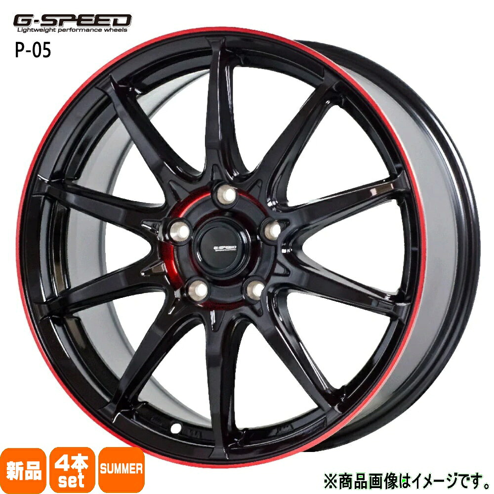 215/40R18 銘柄指定不可 輸入タイヤ 輸入タイヤ 輸入タイヤ 新品 夏用 サマータイヤ ホイール 4本セット HOT STUFF CORPORATION G・speed P-05R 18&times;7.0+48 5/100 18インチ｜タイヤショップ78