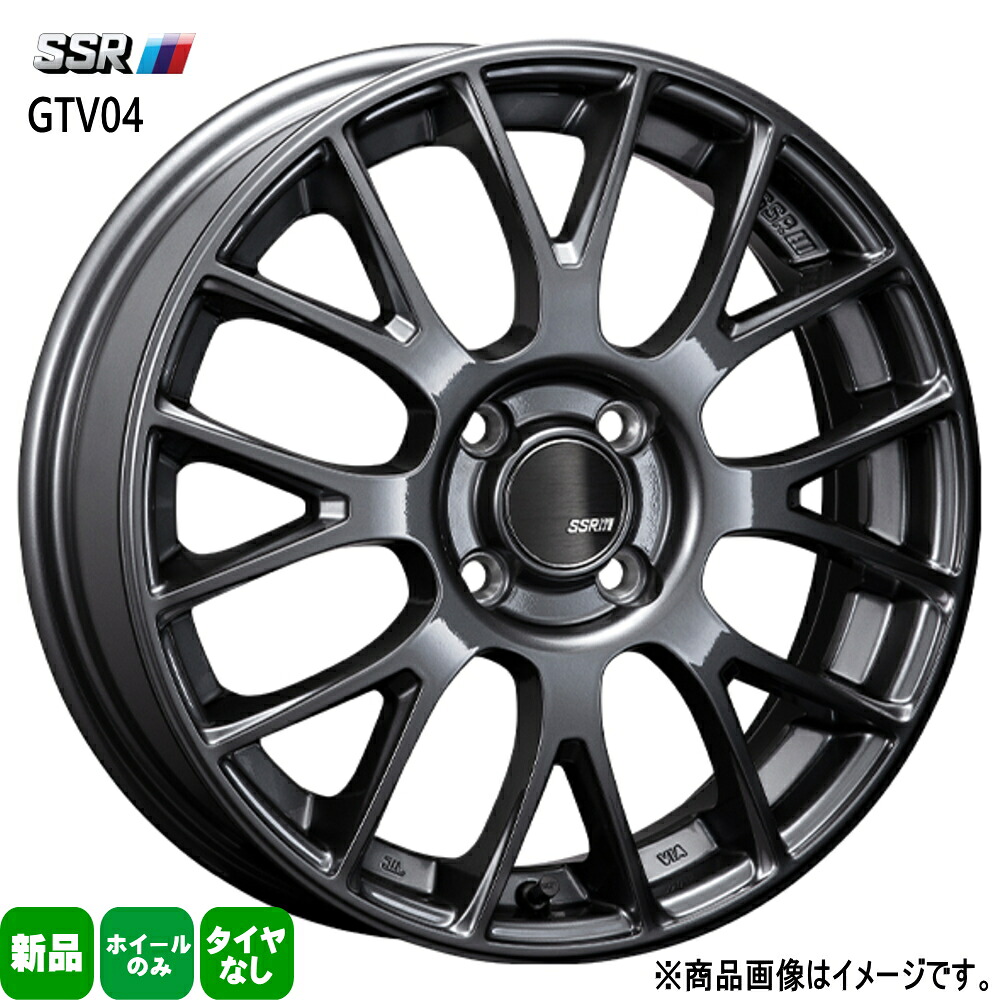 カーショップ配送 4本セット 15×5.0J+45 4/100 SSR GTV04 ジーティーブイ ゼロフォー 新品 15インチ ホイールのみ コペン タント N BOX N ONE アルト スペーシア|タイヤショップ78
