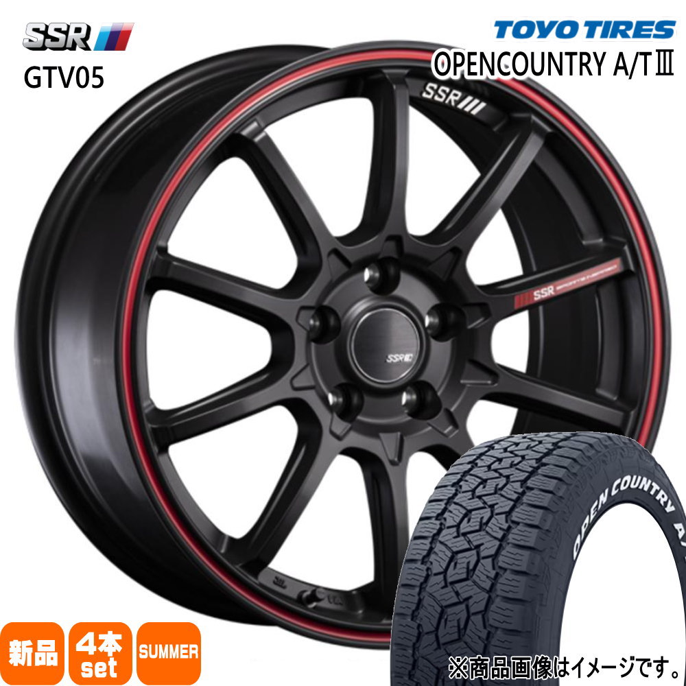 215/60R17 109/107R LT オープンカントリー AT3 OPENCOUNTRY A/T3 トーヨータイヤ TOYOTIRES 新品 夏用 サマータイヤ ホイール 4本セット SSR GTV05 17×7.0+42 5/114.3|タイヤショップ78