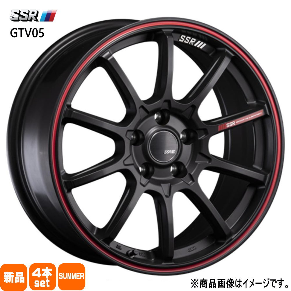 215/45R18 銘柄指定不可 輸入タイヤ 輸入タイヤ 輸入タイヤ 新品 夏用 サマータイヤ ホイール 4本セット SSR GTV05 18×7.5+45 5/100|タイヤショップ78