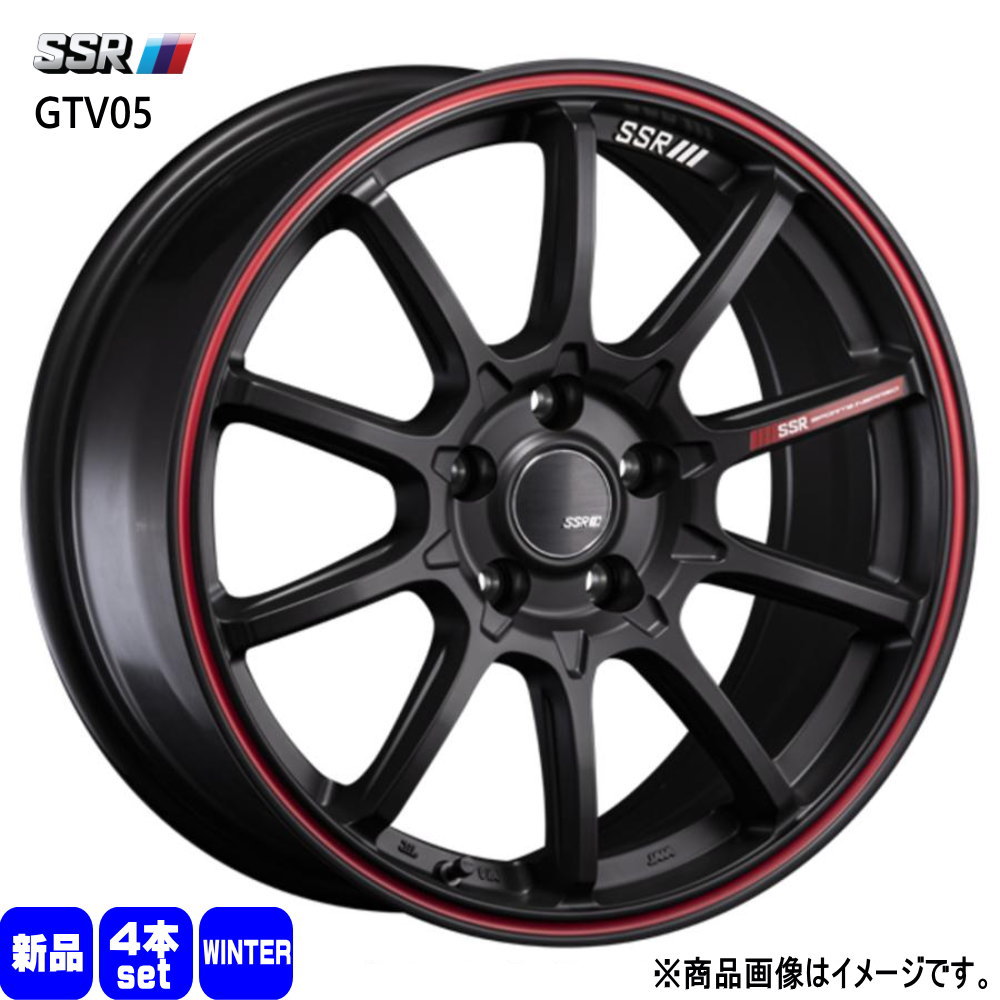 235/45R18 銘柄指定不可 輸入タイヤ 輸入タイヤ 輸入タイヤ 新品 冬用 スタッドレスタイヤ ホイール 4本セット SSR GTV05 18×8.0+38 5/114.3|タイヤショップ78