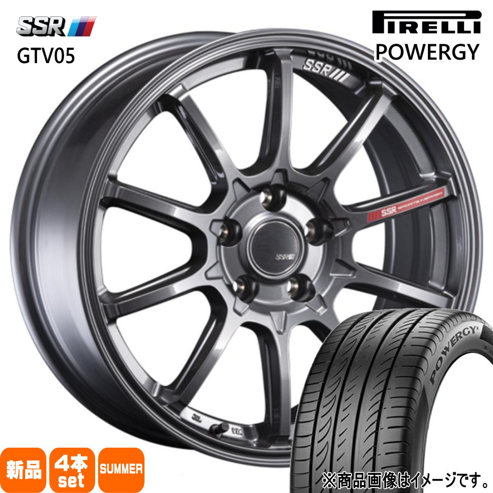 225/45R19 96W XL パワジー POWERGY ピレリ PIRELLI 新品 夏用 サマータイヤ ホイール 4本セット SSR GTV05 19×8.0+45 5/114.3|タイヤショップ78