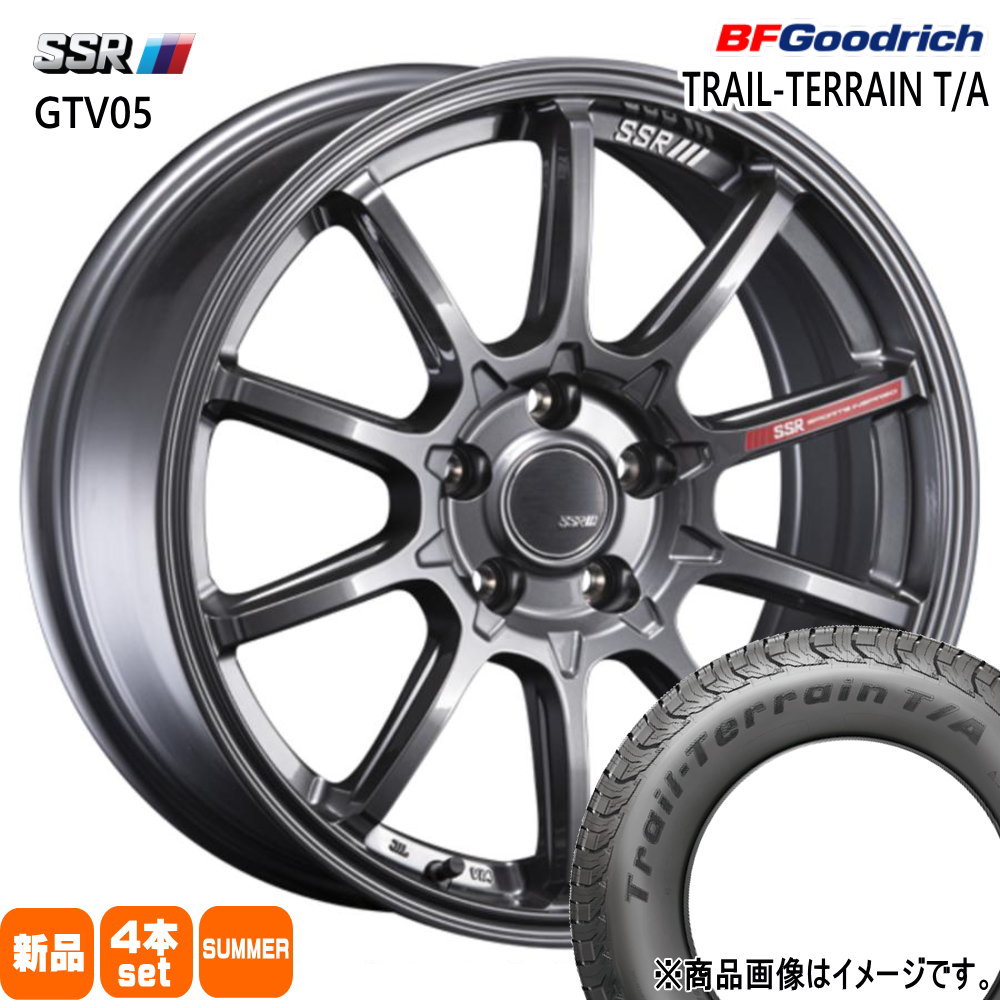 225/55R18 102H XL トレイルテレーン T/A TRAIL-TERRAIN T/A BFグッドリッチ BF.Goodrich 新品 夏用 サマータイヤ ホイール 4本セット SSR GTV05 18×8.0+38 5/114.3|タイヤショップ78