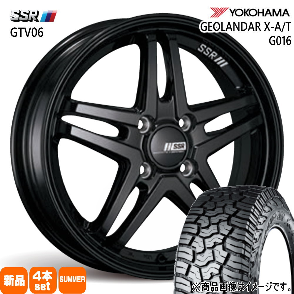 165/65R15 81S ジオランダー X-AT G016 GEOLANDAR X-AT G016 ヨコハマ YOKOHAMA 新品 夏用 サマータイヤ ホイール 4本セット SSR GTV06 15×4.5+45 4/100|タイヤショップ78