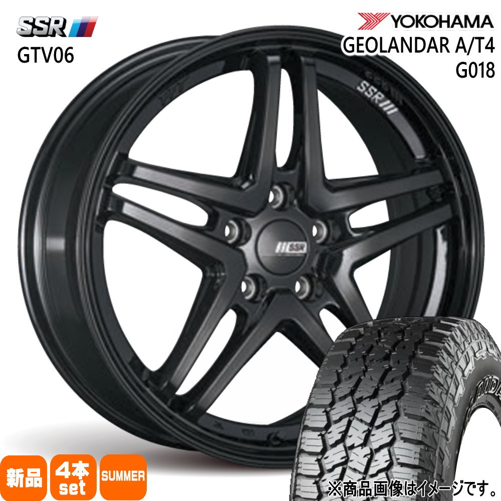225/60R18 104H ジオランダー AT4 G018 GEOLANDAR A/T4 G018 ヨコハマ YOKOHAMA 新品 夏用 サマータイヤ ホイール 4本セット SSR GTV06 18×7.5+53 5/114.3|タイヤショップ78