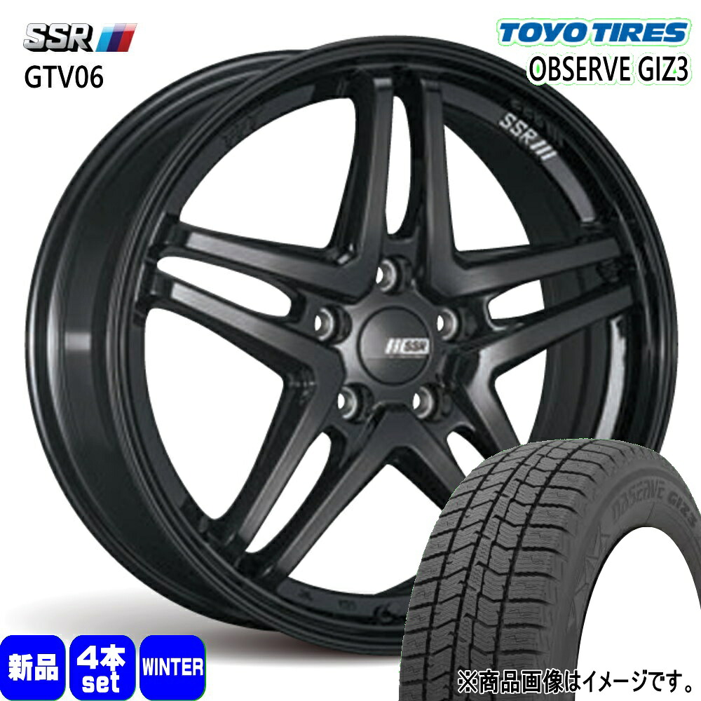 235/45R18 オブザーブ ギズ3 OBSERVE GIZ3 トーヨータイヤ TOYOTIRES 新品 冬用 スタッドレスタイヤ ホイール 4本セット SSR GTV06 18&times;8.0+35 5/114.3｜タイヤショップ78