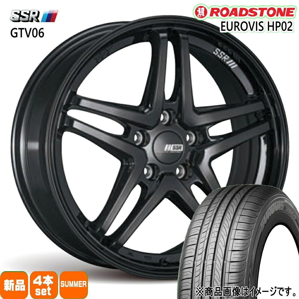 225/60R17 99V ユーロビズ HP02 EUROVIS HP02 ロードストーン ROADSTONE 新品 夏用 サマータイヤ ホイール 4本セット SSR GTV06 17×7.0+42 5/114.3|タイヤショップ78